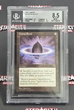 MTG Lotus Petal - Tempest Magic the Gathering Card # 294 BGS Graded 8.5 - Image 1