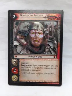 Gorgoroth Assassin LOTR Card Game Siege Of Gondor Rare 8R95 - Image 1