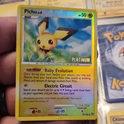 Pokemon Pichu Basic 50 HP Stormfront Uncommon Reverse Holo 45/100 TCG Card - Image 1