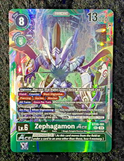 Digimon Card Zephagamon Ace BT20-101 Secret Rare Special Booster 2.5 - Image 1