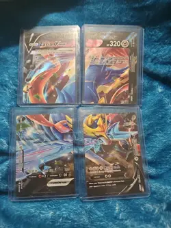 Zacian V-Union Holo Pokemon Promo Cards Set of 4, SWSH Sword & Shield - Image 1