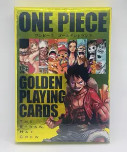 🏴‍☠ ONE PIECE Golden Playing Cards Jump Festa Limited | ✅ NEW Sealed - Image 1