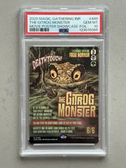 ~ PSA 10 ~ The Gitrog Monster (Showcase) #489 Foil MTG Innistrad Remastered INR - Image 1