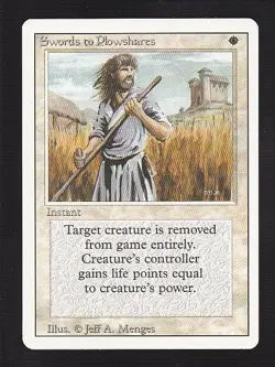 MTG Revised Swords to Plowshares - Image 1
