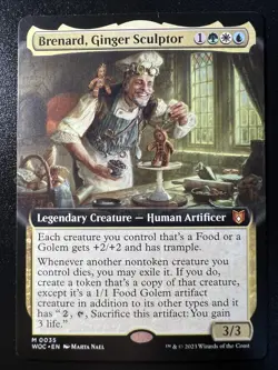 Mtg Wilds Of Eldraine WOC—Brenard, Ginger Sculptor— Borderless Commander—NM - Image 1