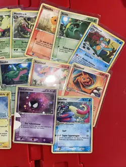 Lot de 15 cartes Pokemon FR starters + Holo - Block EX FR (lot 06) DAMAGED - Image 2