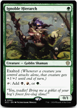Ignoble Hierarch [Commander: Lorwyn Eclipsed] Magic - MTG ECC 0052 NM 🌳 - Image 1