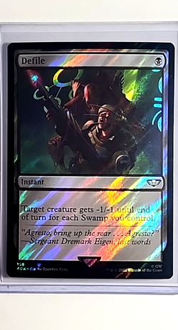 2022 MTG Magic the Gathering Warhammer 40k 40000 Surge Foil #199 Defile - Image 1