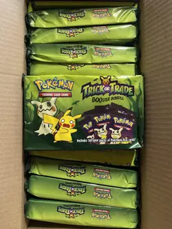 1x 2023 Trick or Trade Booster CASE (12 SEALED Bundles - 600 Pokemon Packs) - Image 1