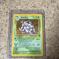 Pokemon TCG Nidoking Base Set 2 Holo Unlimited Rare Card 11/130 - Image 1