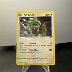 Pokemon TCG: Rayquaza SWSH029 Black Star Promo Cosmos Holo 2 Swirls NM - Image 3