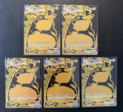 Pokemon TCG SWSH Lost Origin Pikachu VMAX Trainer Gallery TG29 Lot of 5 NM/M - Image 1