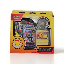 Pokemon TCG Mega Evolution Phantasmal Flames 3 Packs Pokemon Day 2026 + Pikachu - Image 1