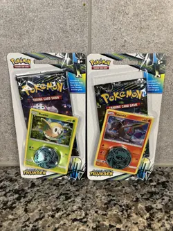 2x Pokemon Sun & Moon Lost Thunder Salandit Rowlet 1-Pack Blister Sealed - Image 1
