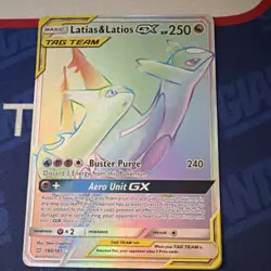 Pokemon TCG Latias & Latios GX Secret Rare Holo 190/181 250 HP English - Image 1