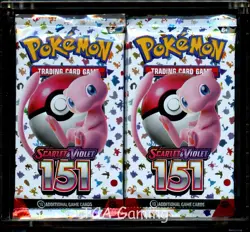 AUTHENTIC Pokemon 151 Box Lot – 36x Sealed Booster Packs + Acrylic Case - Image 1