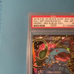 2016 Pokemon XY Red Blue Collection Venusaur EX BSP Promo #XY123 PSA 8 [VAULTED] - Image 3