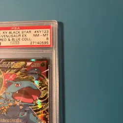 2016 Pokemon XY Red Blue Collection Venusaur EX BSP Promo #XY123 PSA 8 [VAULTED] - Image 4