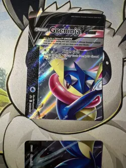 Pokemon TCG Greninja V-Union SWSH155/156/157/158 Black Star Promo, Full Set of 4 - Image 2
