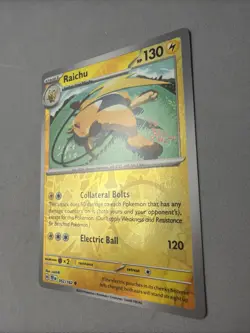 Pokemon TCG * SV Temporal Force * 52/162 Raichu REVERSE HOLO Common * FRESH PK - Image 2