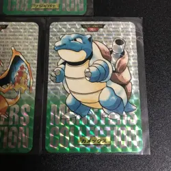 Pokemon Carddass Bandai 1996 Green Prism Set Charizard Blastoise Venusaur Used - Image 5