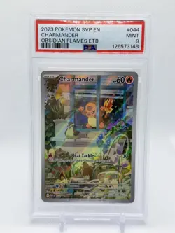 Pokemon Charmander Obsidian Flames ETB Promo SVP EN 044 PSA 9 Mint - Image 1
