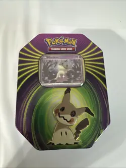 Opened Pokemon TCG: Mighty Mysterious Mimikyu Tin - Image 1