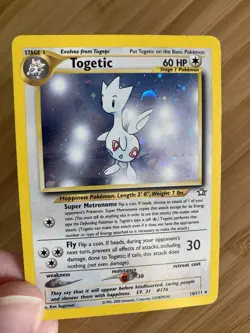 Pokemon TCG Neo Genesis Togetic Unlimited Holo & 1st Edition Light Dragonair - Image 1