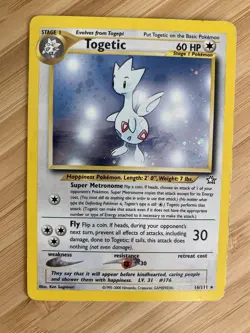 Pokemon TCG Neo Genesis Togetic Unlimited Holo & 1st Edition Light Dragonair - Image 2