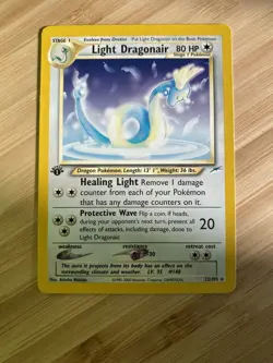 Pokemon TCG Neo Genesis Togetic Unlimited Holo & 1st Edition Light Dragonair - Image 5