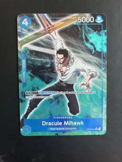 One piece Dracule Mihawk (Full Art Holo ) ST03-005 C Le Meilleur PRB-01 Francais - Image 1