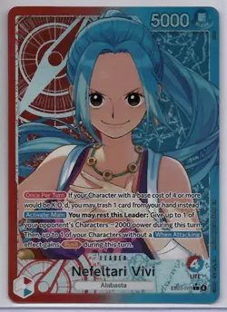 Nefeltari Vivi Alternate Leader Art EB03-001 Extra Booster One Piece Heroines - Image 1