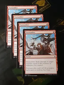 Outnumber x4, Battle for Zendikar, Near Mint, MTG, FREE SHIPPING - Image 3