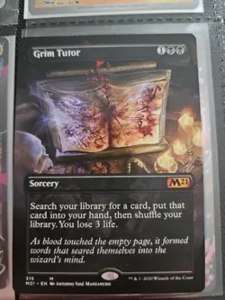 Grim Tutor (Borderless Alternate Art) [Core Set 2021] REGULAR Near Mint - Image 1