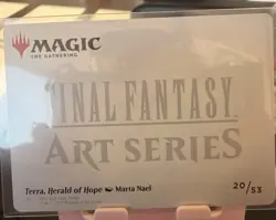 Terra, Herald of Hope 20/53 Gold Stamped Signature MTG Art Series Final Fantasy - Image 2