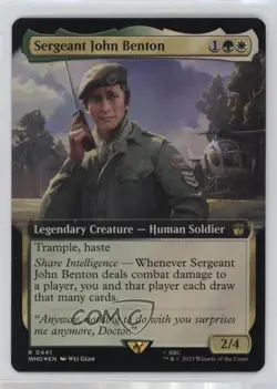 Extended Art - Sergeant John Benton Foil Magic: Universes Beyond: Doctor Who - Image 1