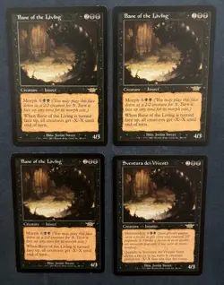 MTG 4X LEGIONS BANE OF THE LIVING (ENGLISH + ITALIAN) MAGIC THE GATHERING RARE - Image 3