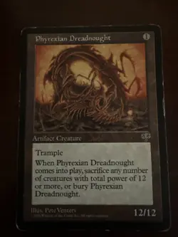 Magic the Gathering-Phyrexian Dreadnought; Mirage, Reserved List, HP - Image 1