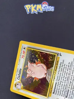 Pokemon TCG Clefable Base Set 2 5/130 Swirl Holo Rare LP. - Image 4