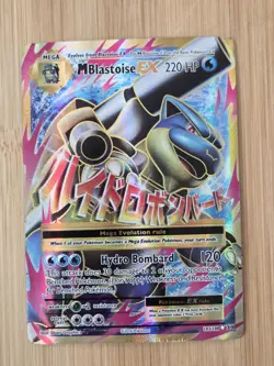 Mega M Blastoise EX 102/108 Evolutions Ultra Rare Holo Pokemon Card – HP - Image 1