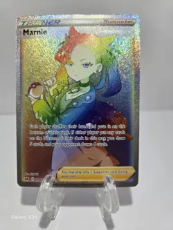 Pokemon TCG Marnie 208/202 Sword & Shield Secret Rare Rainbow Full Art Trainer - Image 1