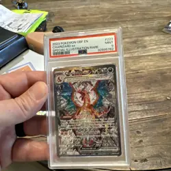 2023 POKEMON OBF EN-OBSIDIAN FLAMES SPECIAL ILLUSTRATION RARE CHARIZARD EX PSA 9 - Image 1