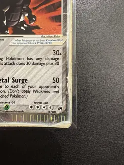 Pokemon Aggron ex 95/100 EX Sandstorm Holo - Damaged - Image 3
