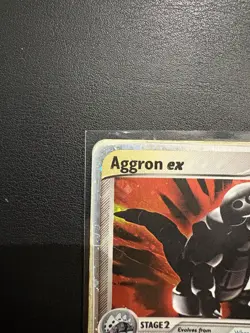 Pokemon Aggron ex 95/100 EX Sandstorm Holo - Damaged - Image 5
