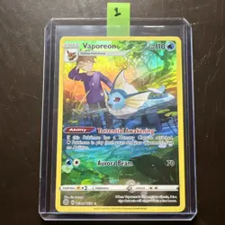 2022 Pokemon Brilliant Stars Vaporeon - TG02/TG30 - Image 1