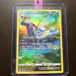 2022 Pokemon Brilliant Stars Vaporeon - TG02/TG30 - Image 1