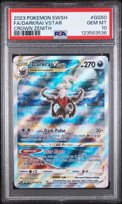 Pokemon Darkrai VSTAR Crown Zenith GG50/GG70 PSA 10 Gem Mint - Image 1