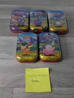 Pokemon TCG Ascended Heroes Mini Tins Set of 5 Complete Sealed In Hand - Image 2