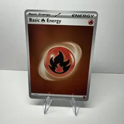 Basic Red Fire Energy Cosmic Holo Foil 002 Pokemon 151 English - Image 1
