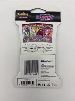 Pokemon TCG Sword & Shield 08 Fusion Strike Sleeved Booster Pack 820650809170 - Image 2